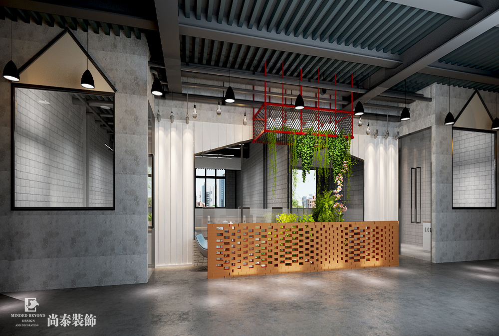 深圳龍崗坂田創(chuàng)客空間改造裝修設計效果圖 