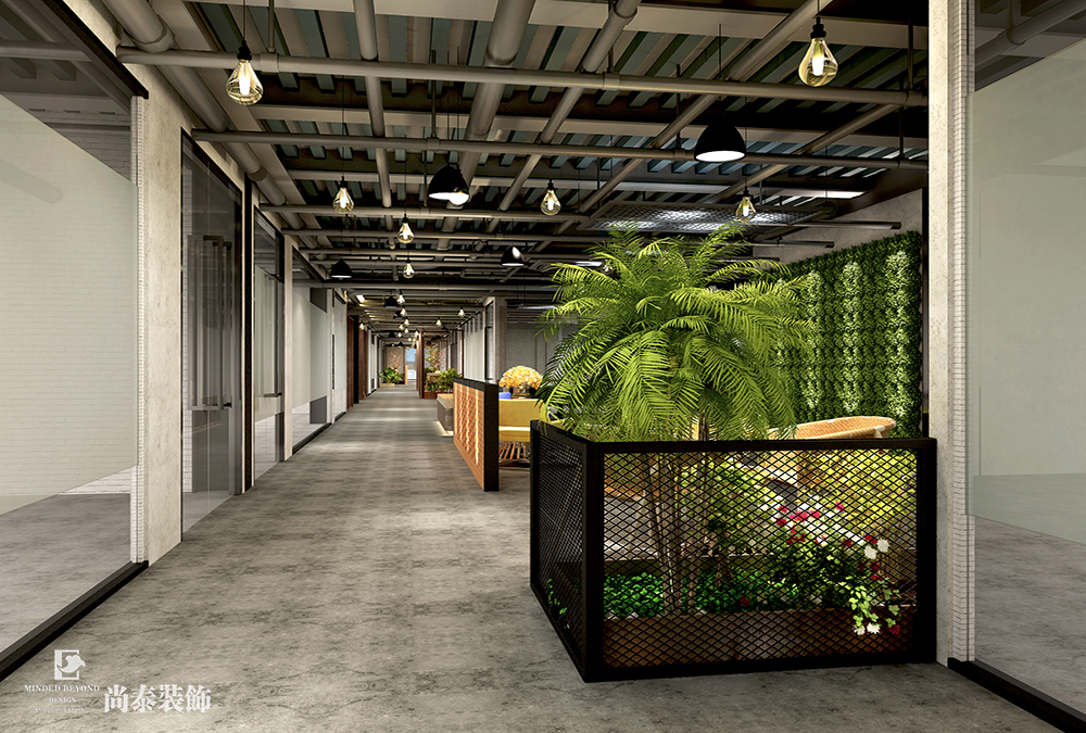 深圳龍崗坂田創(chuàng)客空間改造裝修設計效果圖 