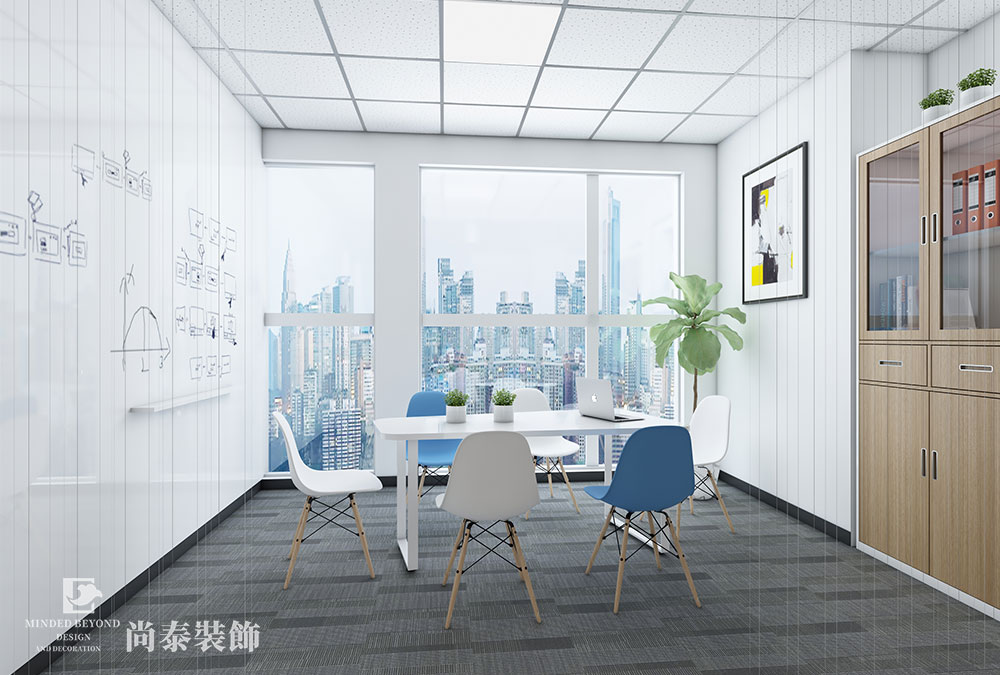 深圳福田創(chuàng)新科技廣場互聯(lián)網(wǎng)廣告公司辦公室裝修設(shè)計(jì)