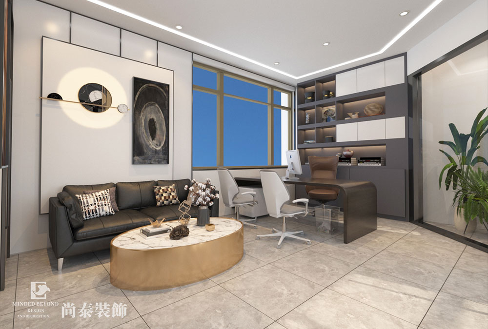 廣州南陽商業(yè)大廈120㎡機(jī)電設(shè)備辦公室裝修設(shè)計(jì)