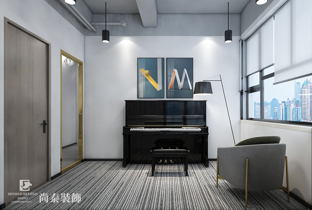 鋼琴培訓機構(gòu),教育機構(gòu)裝修設計