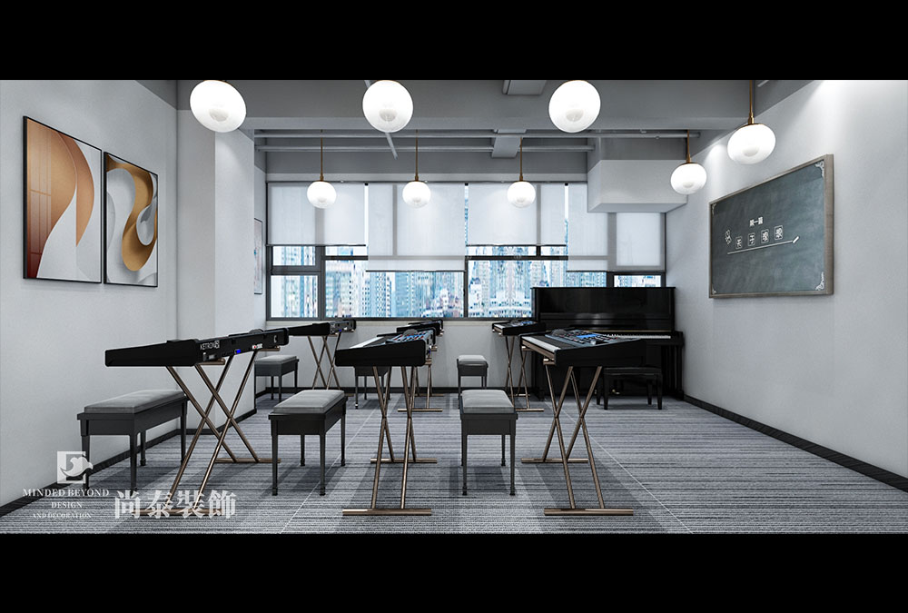 鋼琴培訓機構(gòu),教育機構(gòu)裝修設計