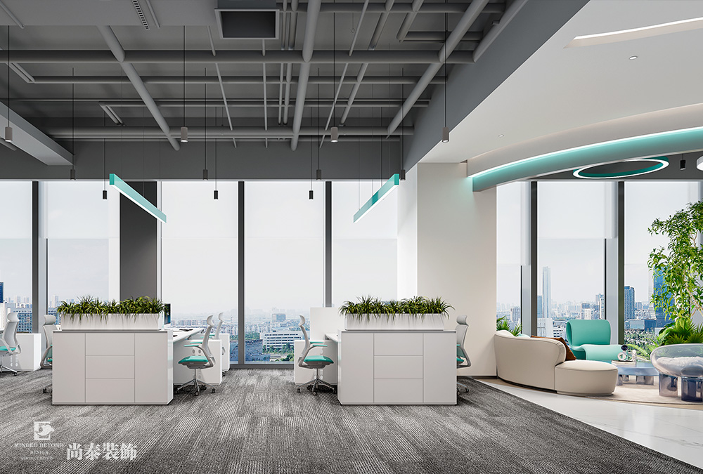 700平米信息科技公司深圳南山陽光保險(xiǎn)大廈寫字樓辦公室裝修設(shè)計(jì)案例