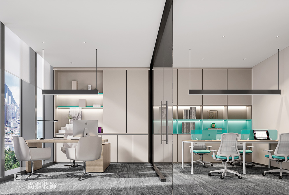 700平米信息科技公司深圳南山陽光保險(xiǎn)大廈寫字樓辦公室裝修設(shè)計(jì)案例